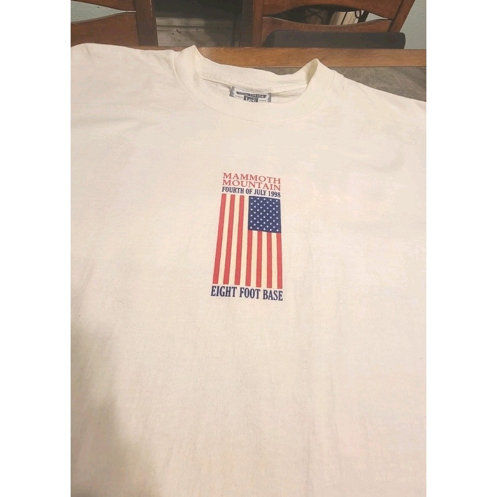 Vtg 1998 4th Of July Mammoth Mtn The Endless Winter LEE Total cotton T Shirt XXL